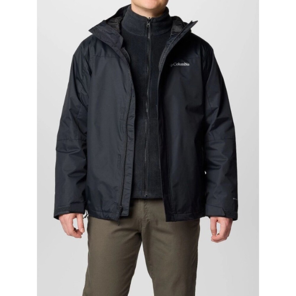 Columbia  Tunnel Falls II Interchange Jacket NEW Black 3 in 1 Jacket Mens XXL